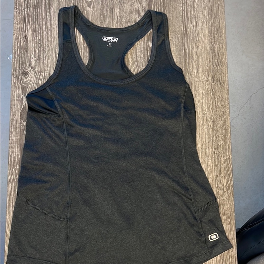OGIO Charcoal Racerback Athletic Tank Top Sz M
